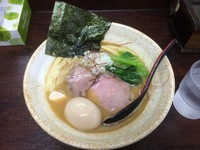 「鶏白湯 醤油らーめん　大盛　味玉付き」@麺屋 味翔の写真