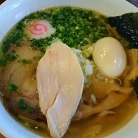 「【限定】お魚清湯 ver.５（お魚茶飯付き）９００円」@らーめん・つけめん 八角の写真