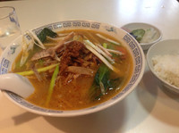 「担々麺650円、小ライス付き」@香龍苑の写真