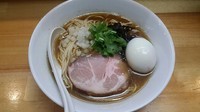 「煮干そば 黒 ＋味玉」@煮干中華ソバ イチカワの写真