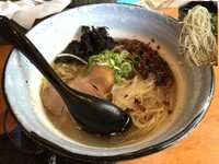 「ホタテとキノコの潮ラーメン」@麺場voyageの写真