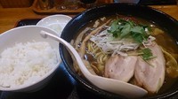 「数量限定和風カレーそば750円半ライス100円」@麺屋 鶏口の写真