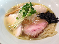 「あさり出汁しゃもそば(塩、平打ち)」@麺や 虎徹の写真