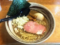 「【限定】イカマソバ（イカとカマスの煮干ラーメン）850円」@いのうえの写真