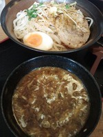 「カレーつけ麺大盛り＋半ライス」@和風らーめん 凪の写真