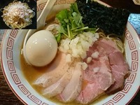「特製鶏パイタン煮干しラーメン￥950＋替え玉￥100」@らぁめん小池の写真