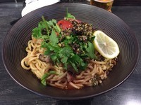 「アジアンレッドまぜそば」@麺や Bar 渦の写真