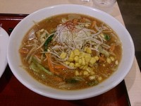 「蔵味噌野菜らーめん＋餃子セット」@らーめん村里木 友部SA（下り）の写真