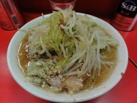 「ラーメン　600円　ニンニク　カラメ」@ラーメン二郎 三田本店の写真