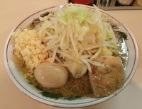 「ぶんすけ裏（野菜・麺少なめ・ニンニク） \750」@麺家ぶんすけの写真