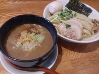 「とろりつけそば＋半熟味玉」@味箪笥の写真