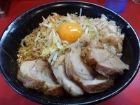 「まぜそば小＋豚増し」@麺屋 桐龍の写真