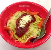 「まぜそばナポリタン（￥380）」@スガキヤ 大須店の写真