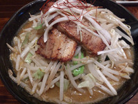 「ばしらぁ麺（平打麺）」@日本ばしラーメン ばしらあの写真