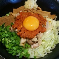 「【１１日迄５食限定】台湾まぜそば（麺量２００g）７００円」@麺屋 天海の写真