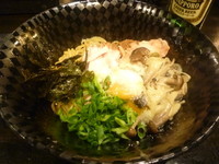 「秋刀魚節とクリーム木の子和えそば （９月限定 10/10迄）」@麺喰屋 澤 水天宮本店の写真