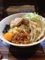 「まぜそば ニンニク アブラ」@狼煙屋の写真