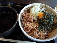 「肉そば（冷）780円」@つけそば周庵の写真