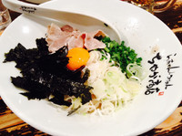 「九州まぜ塩・かぼす¥850+生ビール¥500」@らぁめん つけめん ちゃが商店 一番街店の写真