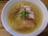 「塩中華そば＋いちじくみるく」@麺屋KABOちゃんの写真