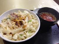 「麻辣刀削つけ麺¥780+ビール¥400」@山大軒(SANDAIKEN) 二号店の写真