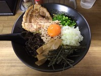 「【限定】ニボまぜ800円+追い飯50円」@へべれ家の写真