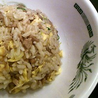 「半チャーハン（期間限定ラ・餃・チャセット）」@熱烈中華食堂 日高屋 上板橋北口店の写真