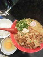 「肉玉そば￥750＋超特大海苔（クーポン）」@肉玉そば おとど 亀有店の写真