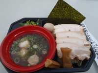 「らｰめん吉田商店『吉田流･佐野つけそば･牛ﾓﾂの襲来!』」@大つけ麺博 ご当地つけ麺GPの写真