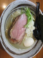 「ラーメン塩（６５０円）＋星。玉」@いのうえの写真