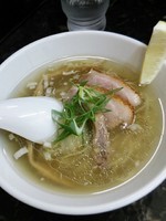 「【紫くろ㐂×えんや】コラボ　鴨塩ラーメン1000円」@らーめん えんやの写真