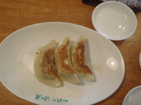 「ぎょ～ざ(3個)(190円)」@めん結び 光の葉の写真