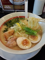 「鶏白湯らーめん（大盛同料金）637円」@幸楽苑 葛飾南水元店の写真