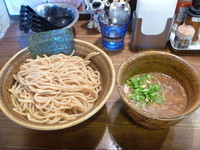 「つけ麺（大盛３３０ｇ、胚芽麺）あつもり　８００円」@ベジポタつけ麺 えん寺の写真