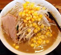 「味噌ラーメン 800円 コーン100円」@味噌麺処 花道庵の写真