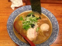 「半熟煮玉子あごだし醤油」@赤坂麺処 友の写真