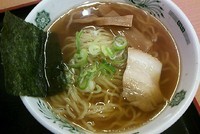 「半ラーメン（期間限定ラ・餃・チャセット）」@熱烈中華食堂 日高屋 上板橋北口店の写真
