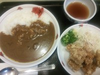 「おろしぶっかけうどん唐揚げカレーセット(1,030円)麺W」@さぬきうどん天霧 高陽店の写真