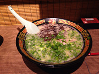 「ラーメン 青ネギ 木耳」@一蘭 千葉出洲港店の写真