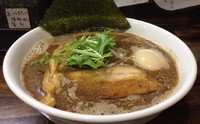 「秋醤麺(期間限定)＋味玉(750円＋100円)」@らーめん なぶら 左入店の写真