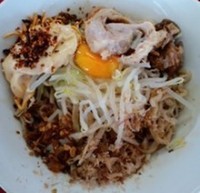 「まぜそば （並）750円」@ジャンクガレッジ 熊谷店の写真