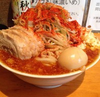 「辛麺大（800円）+エビ辛（150円）」@豚星。の写真