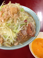 「大ラーメン（800円）+極上生卵（80円）」@ラーメン二郎 相模大野店の写真