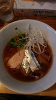 「「限定」秋刀魚らーめん650円」@らーめん芝浜の写真