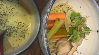 「（限定）豆乳グリーンカレーつけ麺　1000円」@麺場ながれぼしの写真