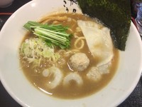「らーめん（東北トッピング）（880円）」@濃厚宗田つけめん 麺屋縁道の写真
