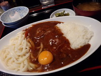 「ライスカレーうどん（大盛同料金）550円」@昭和食堂 秋葉原駅前店の写真
