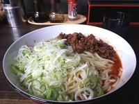 「汁なし坦々麺300g+花さんしょう1杯」@らー麺 つるやの写真