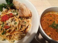 「つけ麺ペペロッソ並 800円（〆のリゾット 200円）」@ajito ismの写真