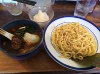 「カリーつけ麺880円」@Cafe Montanaの写真